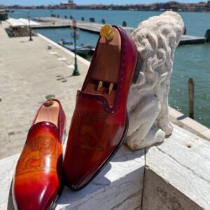 Mocassin One Cut Pyrogravé