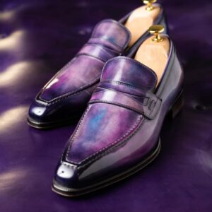 Mocassin Bride en cuire